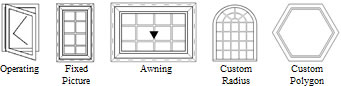 Available Window Configurations